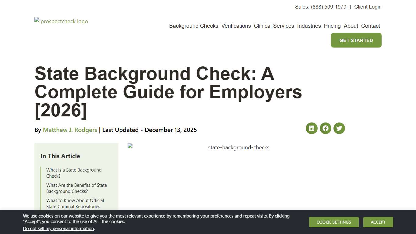 State Background Check: A Complete Guide for Employers [2026]